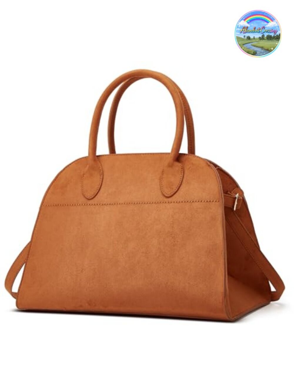 Faux Suede Large Tote Bag Crossbody Retro Handbag Trendy Work Bag 2024